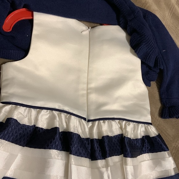 Cinderella striped dress with navy cardigan 18 months - Picture 8 of 9